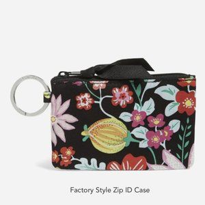 Vera Bradley Signature Cotton Zip ID Case Tangerine Twist NWT DISCONTINUED